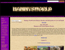 Tablet Screenshot of hammysworld.com